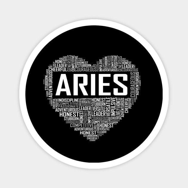 Aries Heart Magnet by LetsBeginDesigns